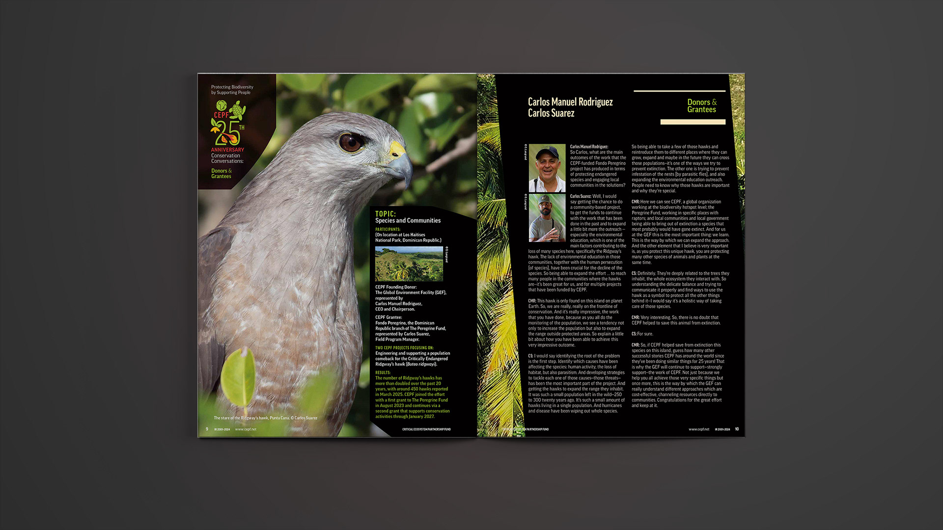 Second grantee and donors case study spread