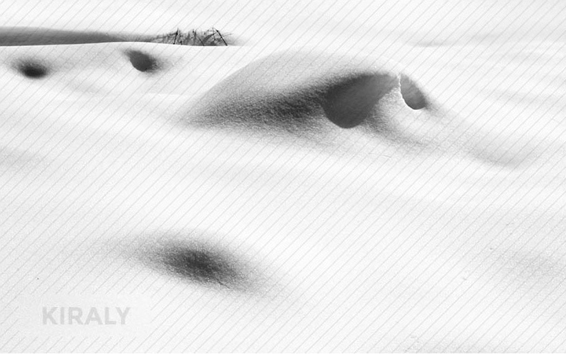 Snow drift and shadows