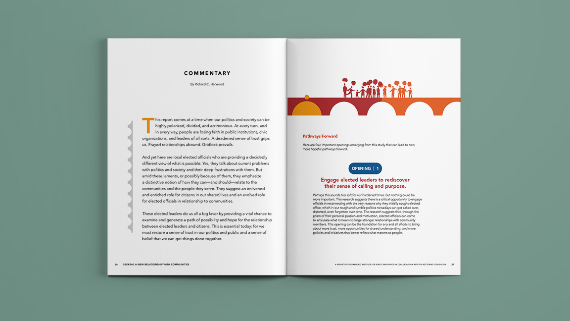 Spread featuring a commentary from the author