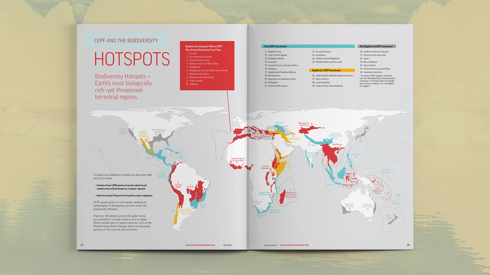 Environmental hotspots global map footprint