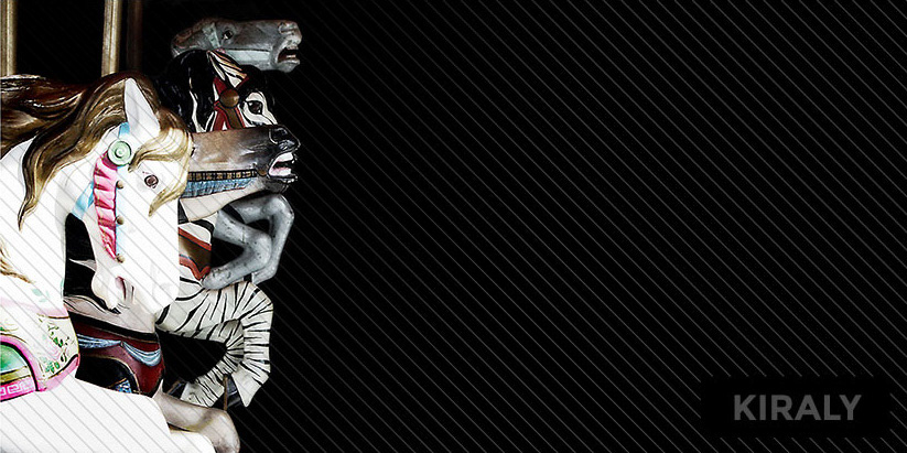 Ferris wheel photo of horses