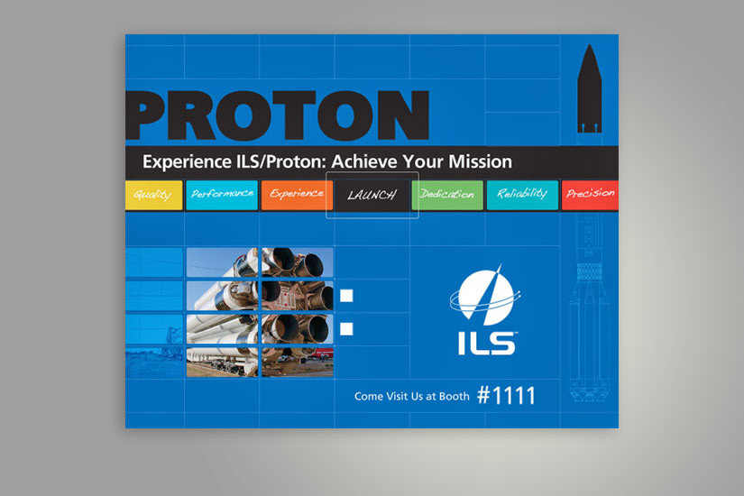 Graphic used for entrance way signage to exhibit hall