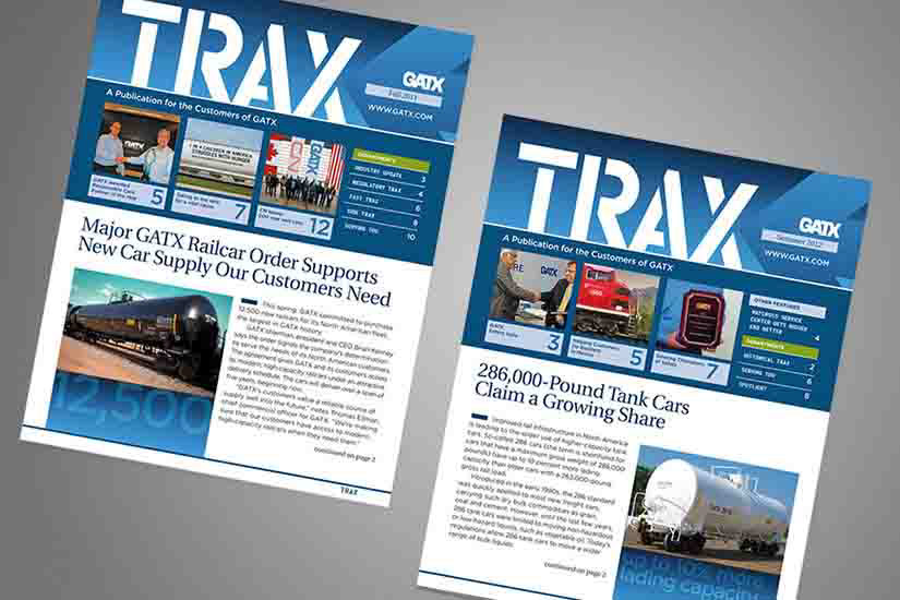 Digital newsletter for train leasing company