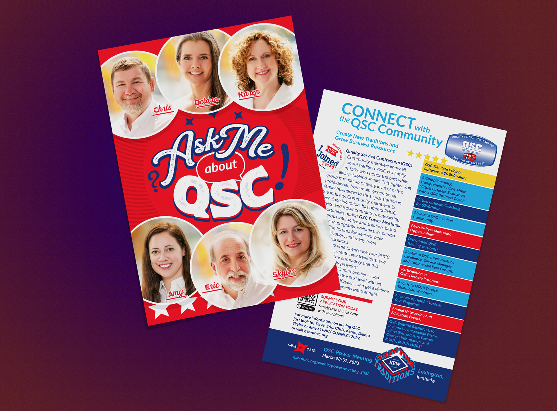 Ask Me membership benefits postcard