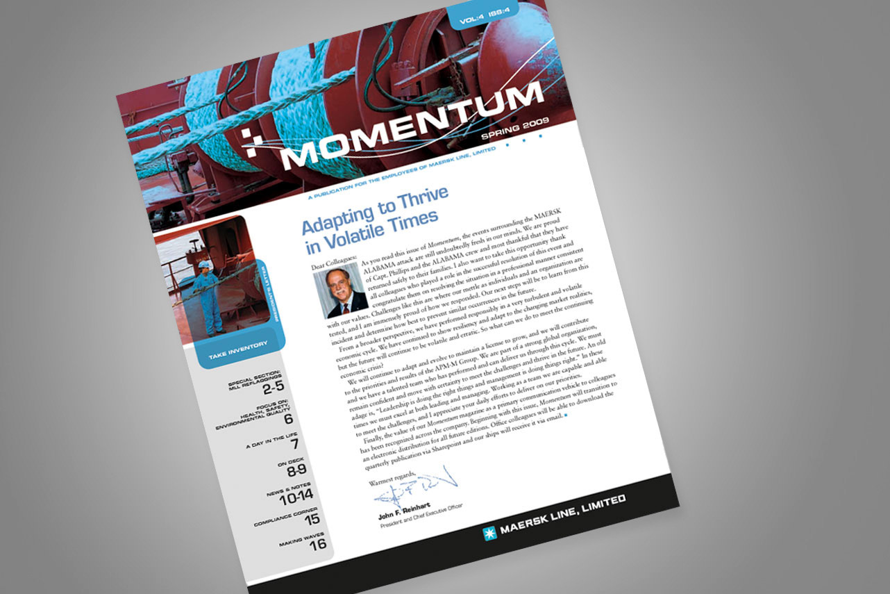 Monthly newsletter design