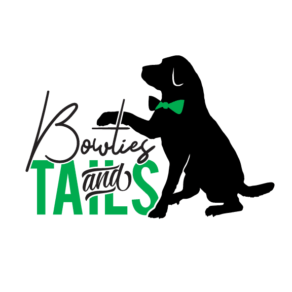 Fundraiser dinner event logo to raise funds for rescued dogs