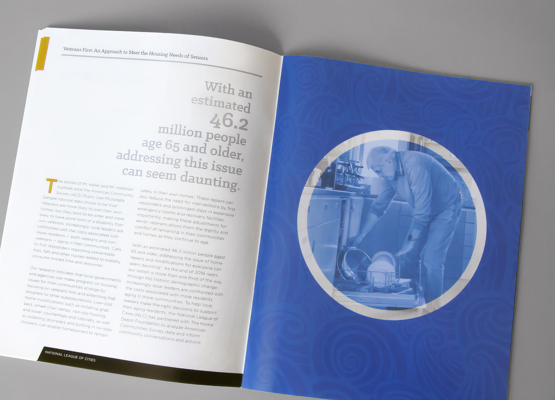 Sample content spread