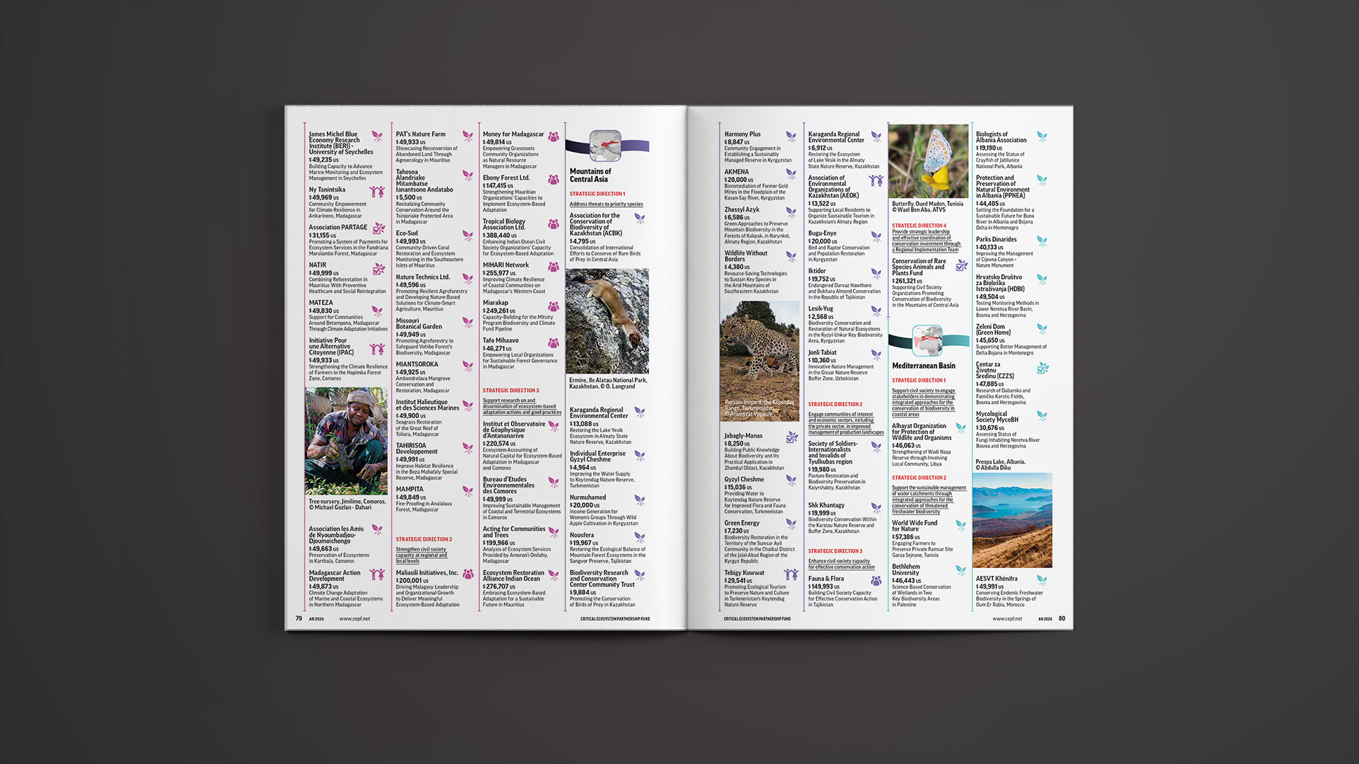 Another spread for Approved Grants listings