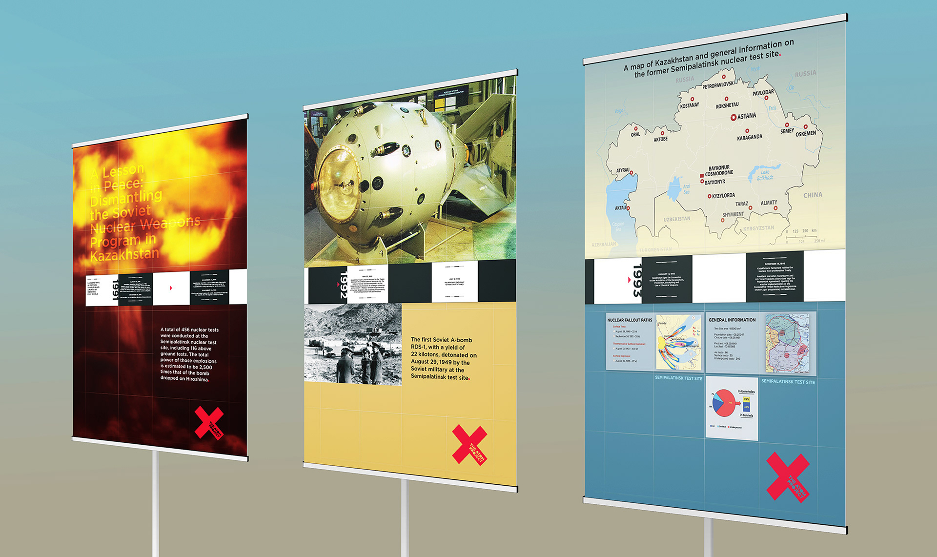 Lesson in peace display panels 1-3