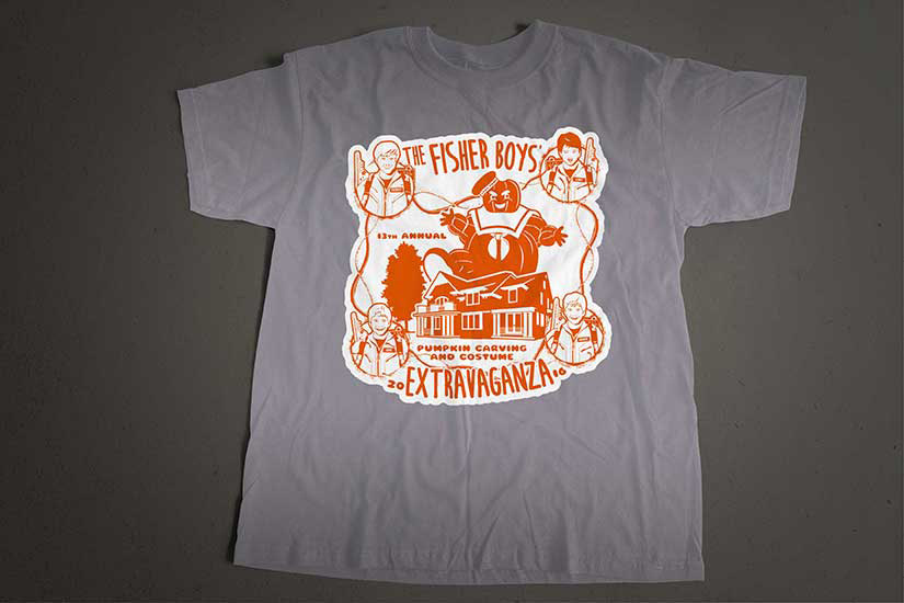 Annual holiday event themed t-shirt design