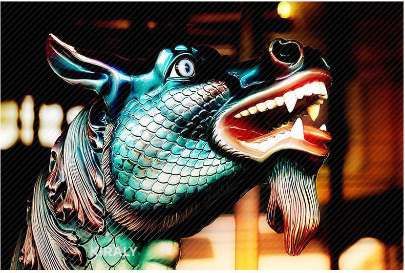 Ferris wheel dragon photo