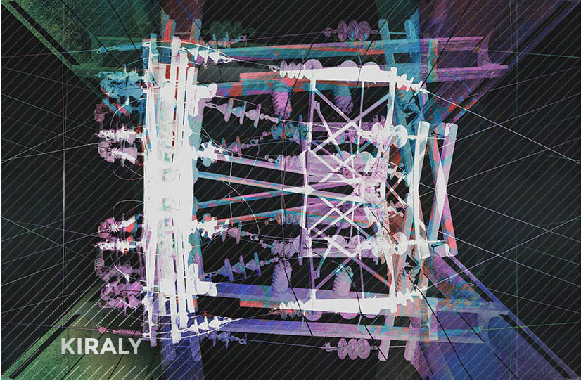 Digitally intersecting power line structure