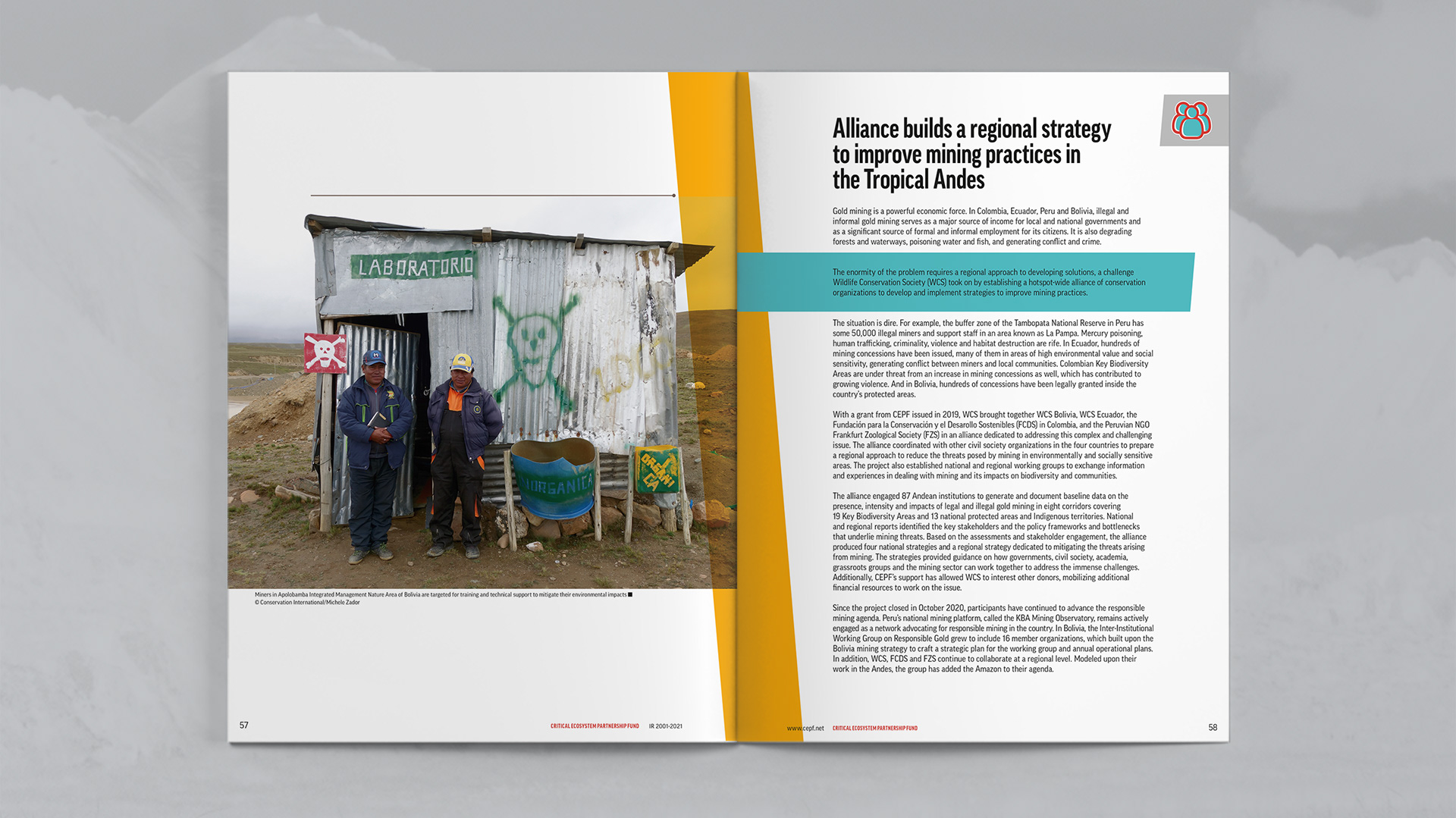 Case Study focused on alliance builds a regional strategy to improve mining practices in the Tropical Andes
