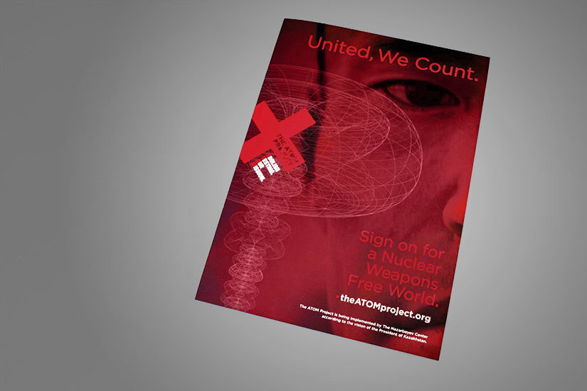 Brochure cover for international petition effort