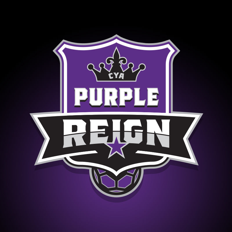 Soccer Purple Reign logo version