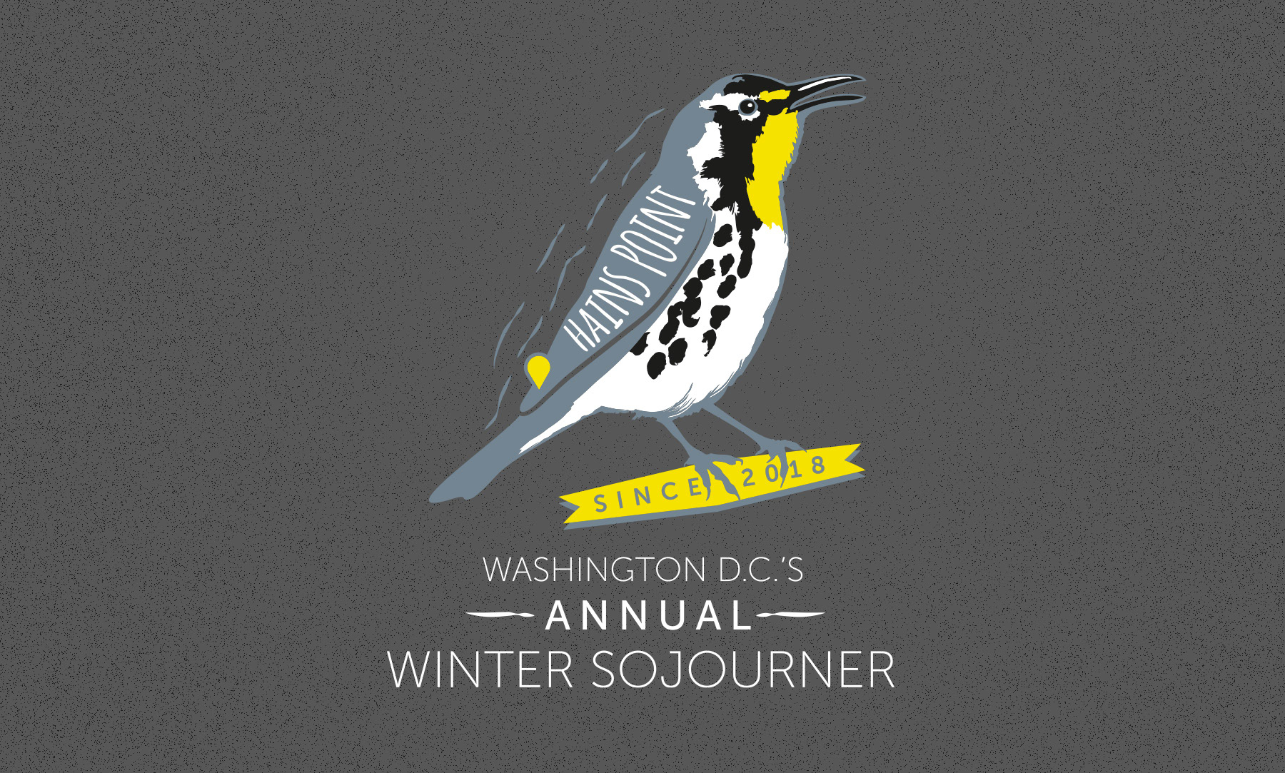 Close-up view of the Yellow-throated Warbler t-shirt art