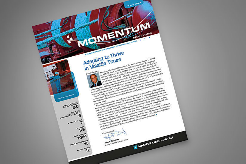 Monthly newsletter design