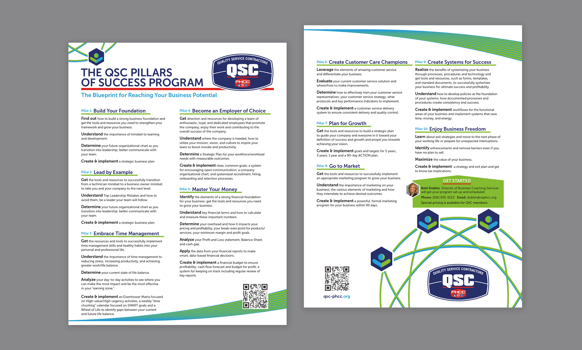Pillars of success sheet