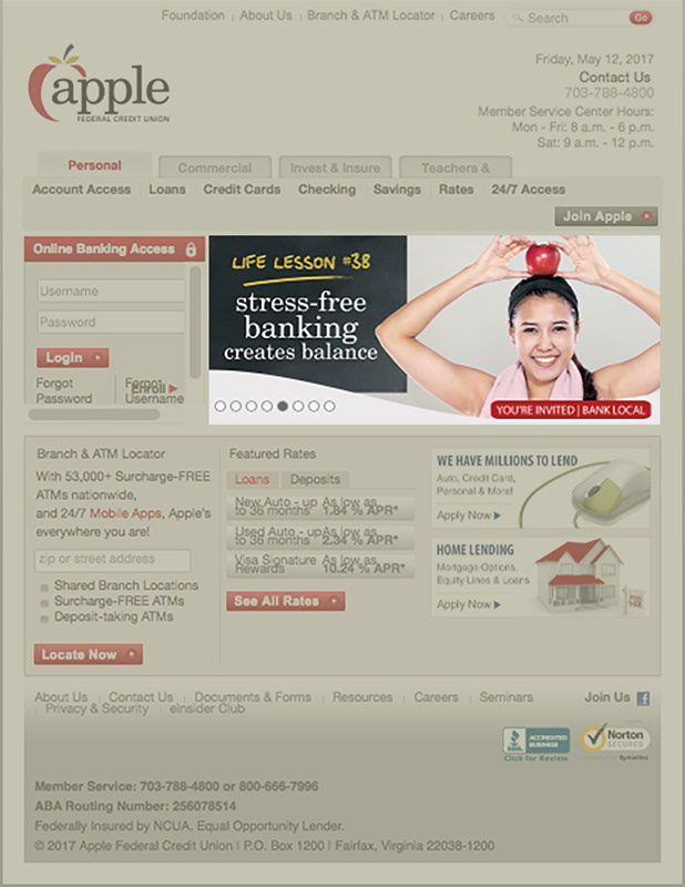 Digital ad used on website