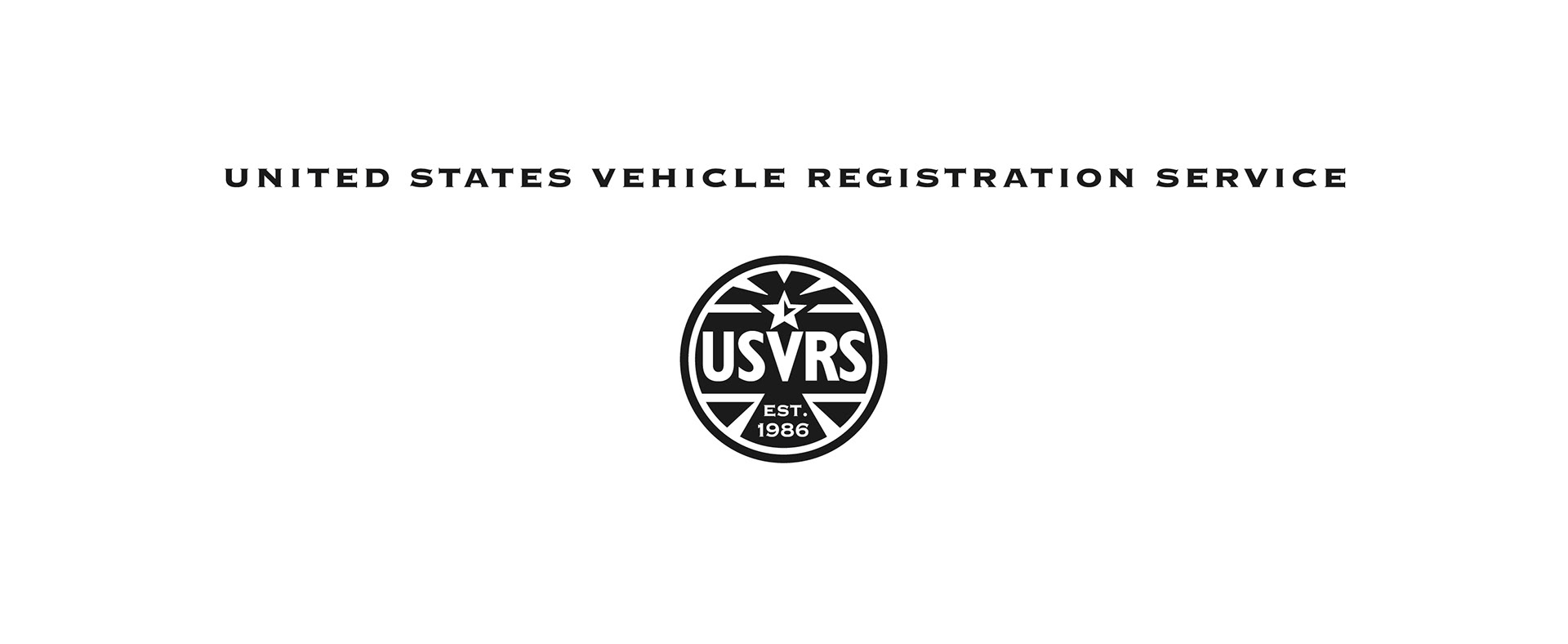 Car registration business logo