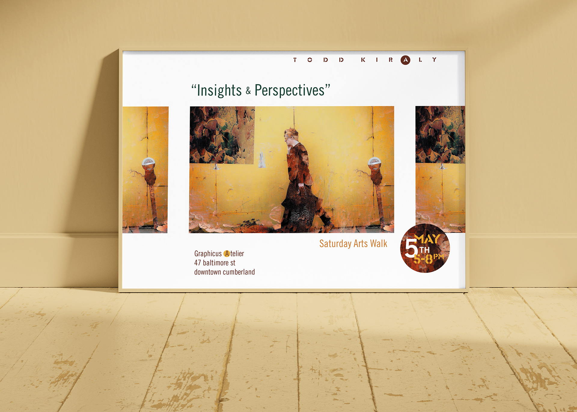 Poster announcement for art show