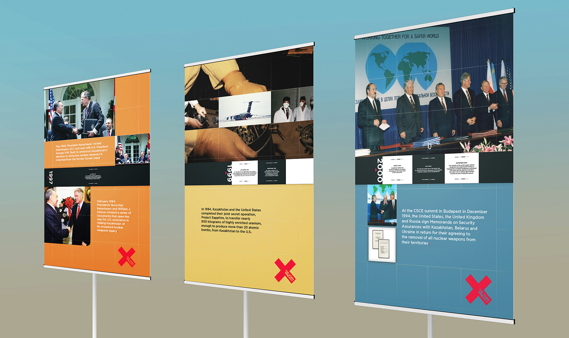 Lesson in peace display panels 7-9