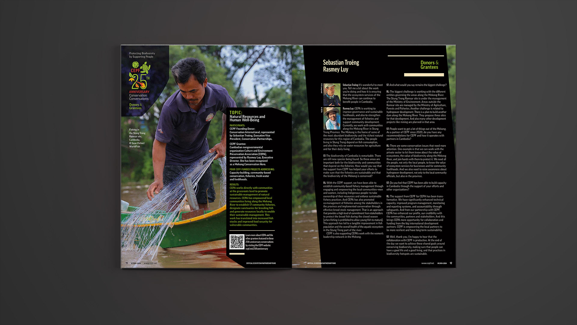 Third grantee and donors case study spread