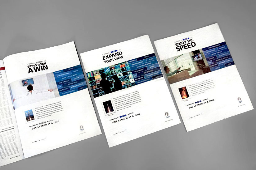 Ad series for rocket launch management business