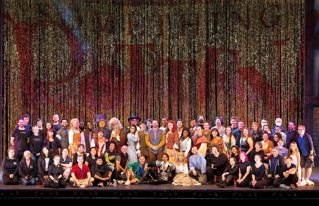 Full company of Something Rotten! at Moonlight Stage