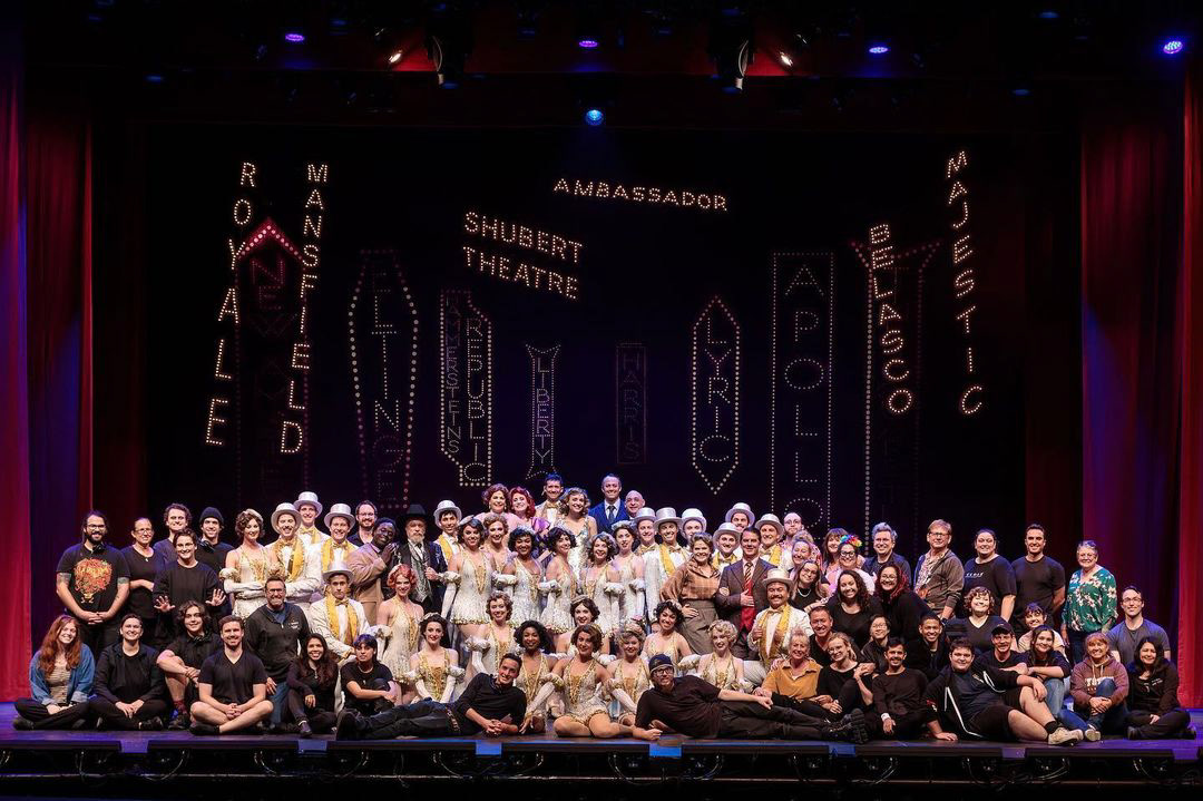 Full company of 42nd Street at Moonlight Stage