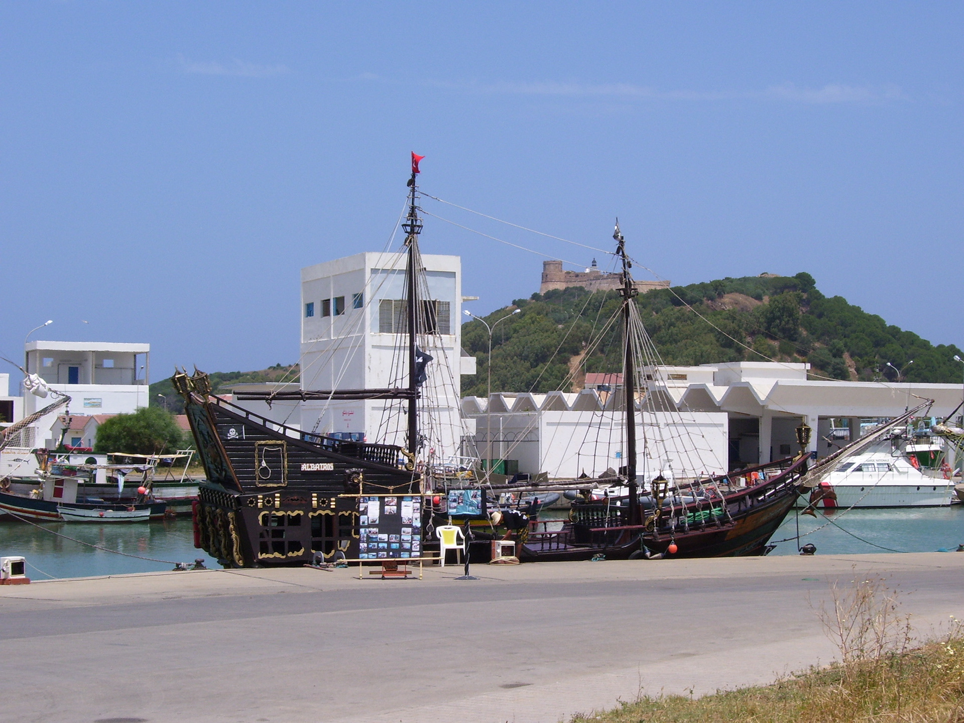 The Hannible, and the fort on top of the hill.