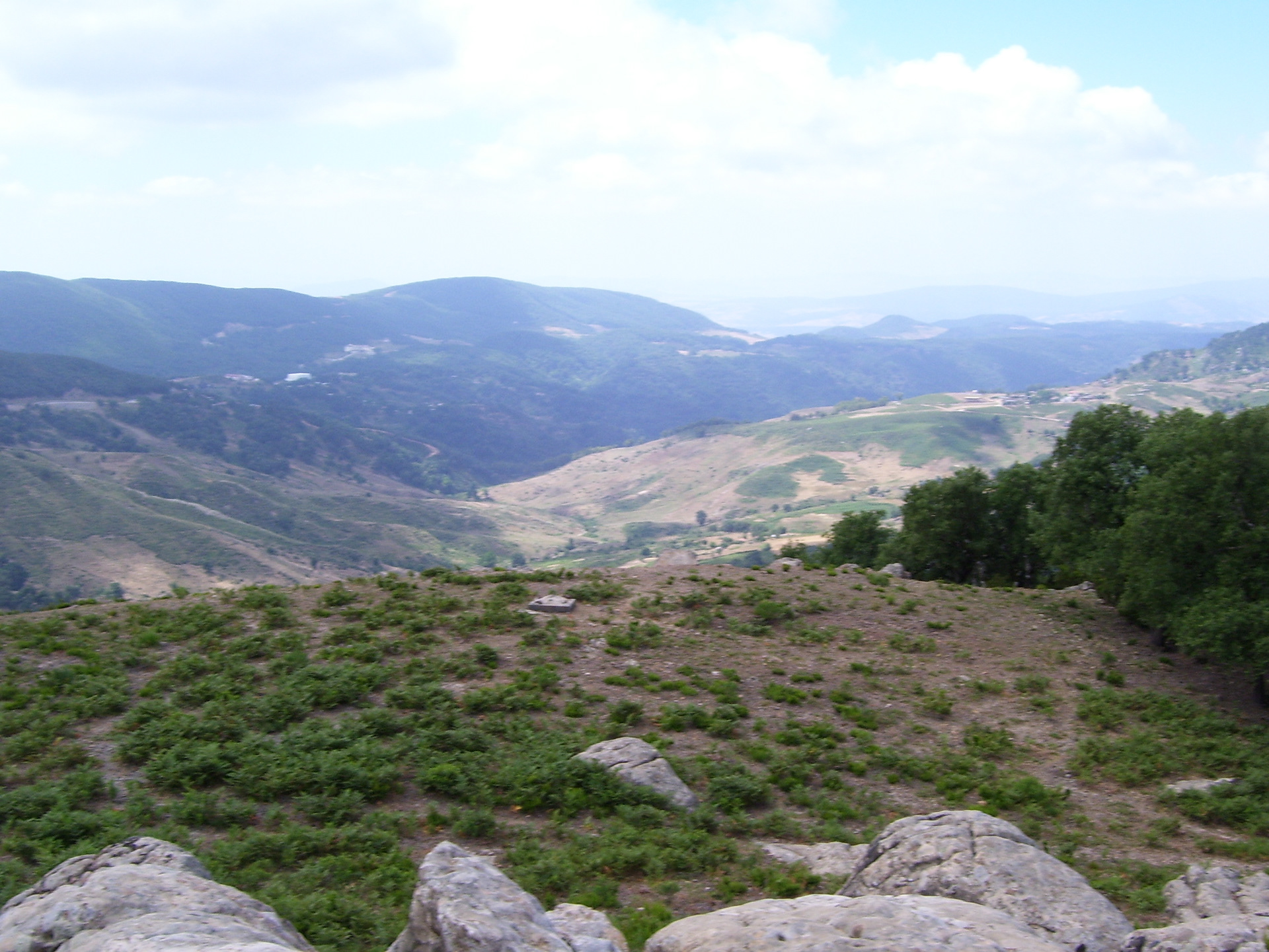 Ain Draham from the hills.