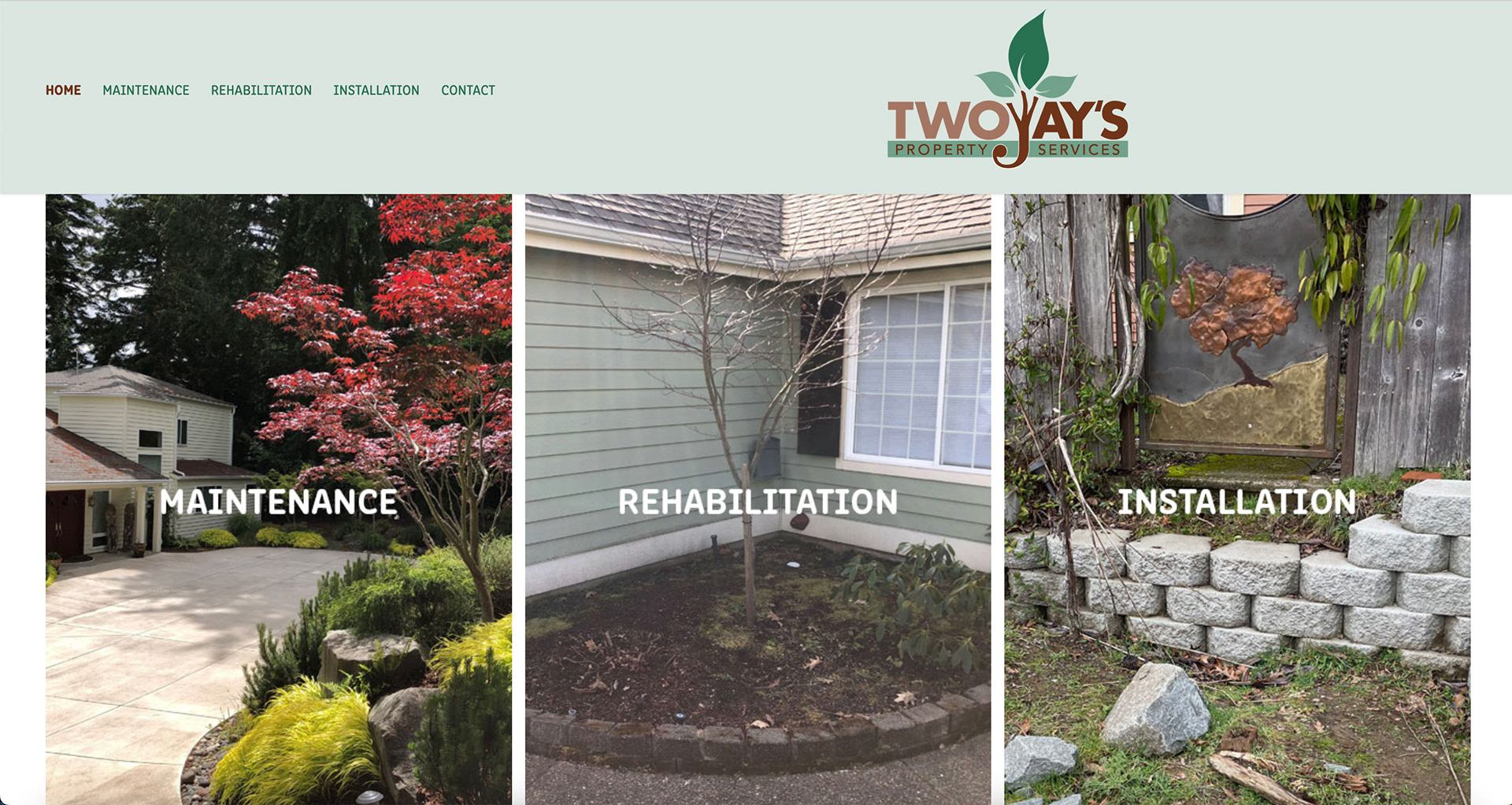 TwoJays Landscape Website