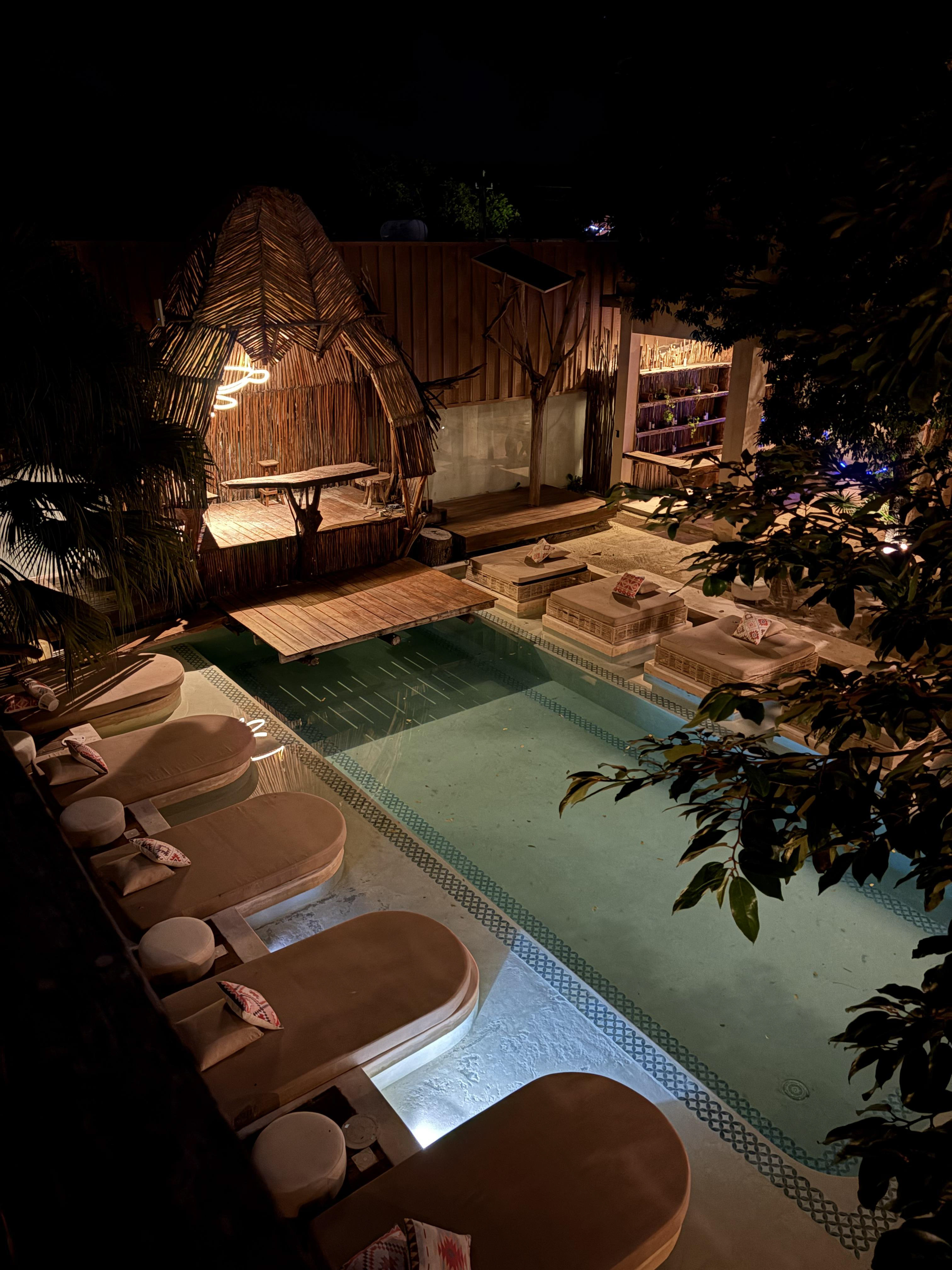 Here is the pool.