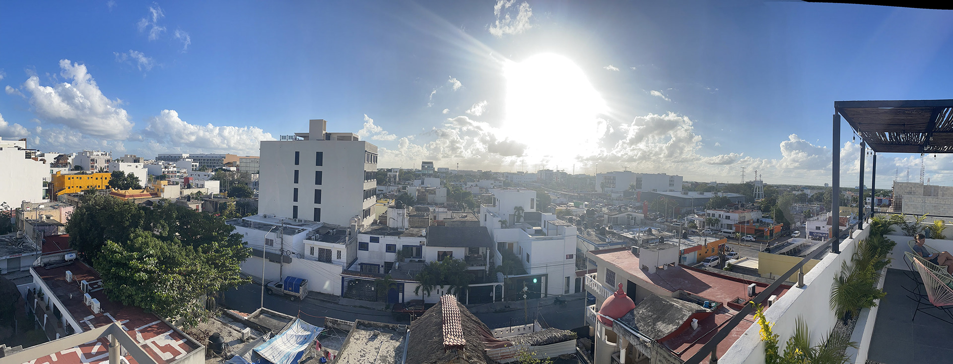 The view from the deck of El Mexicano.