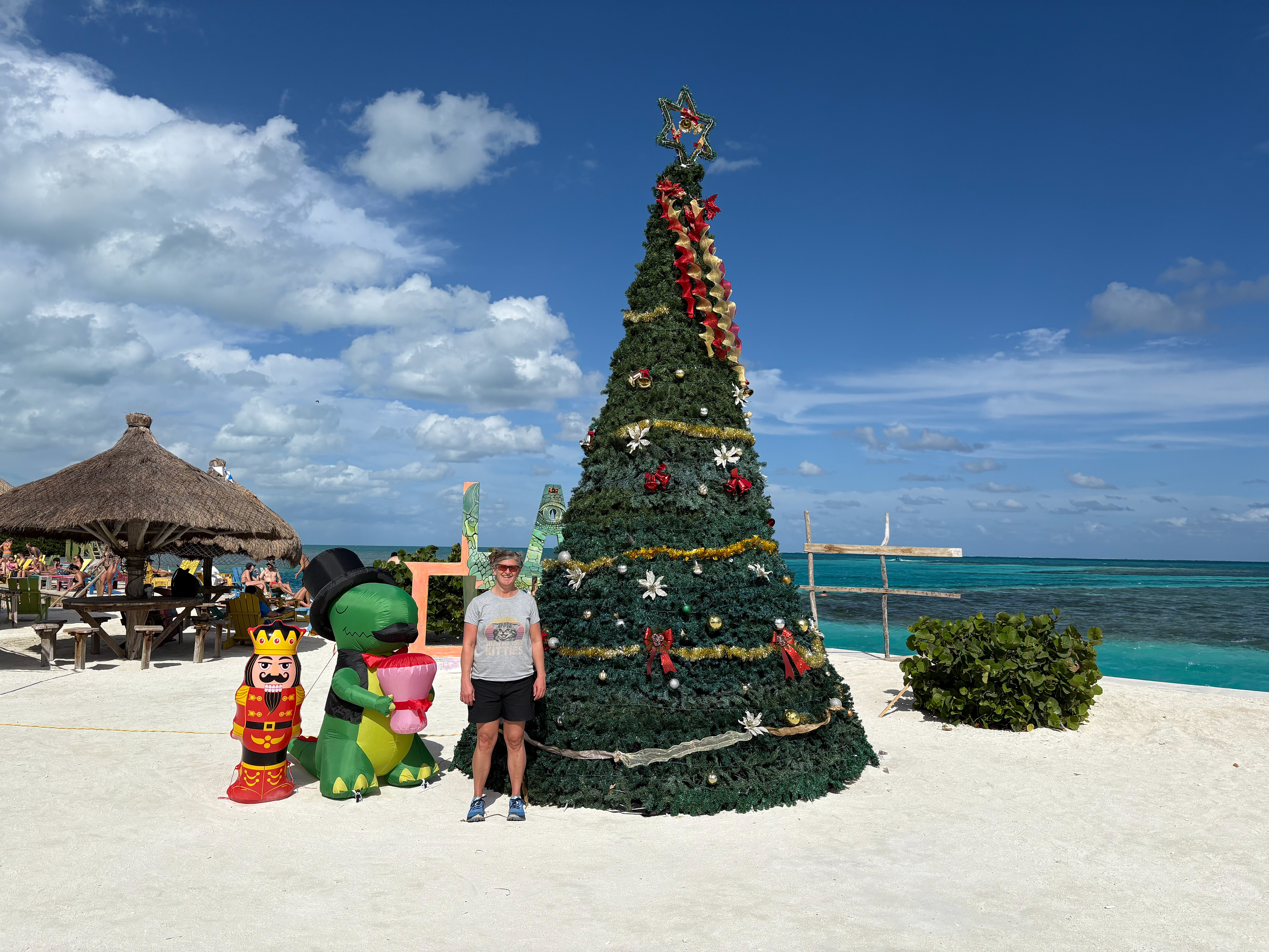 Christmas decorations at the Split.