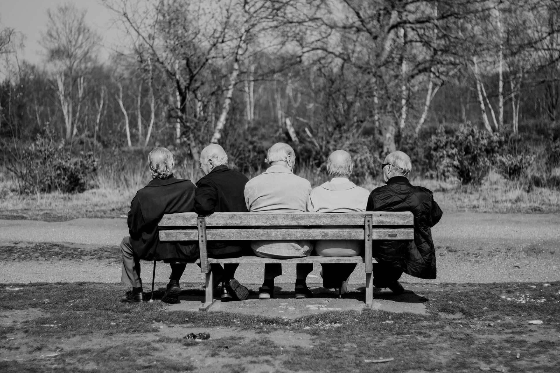 Sharing a moment on a park bench. Taken in Wimbledon.