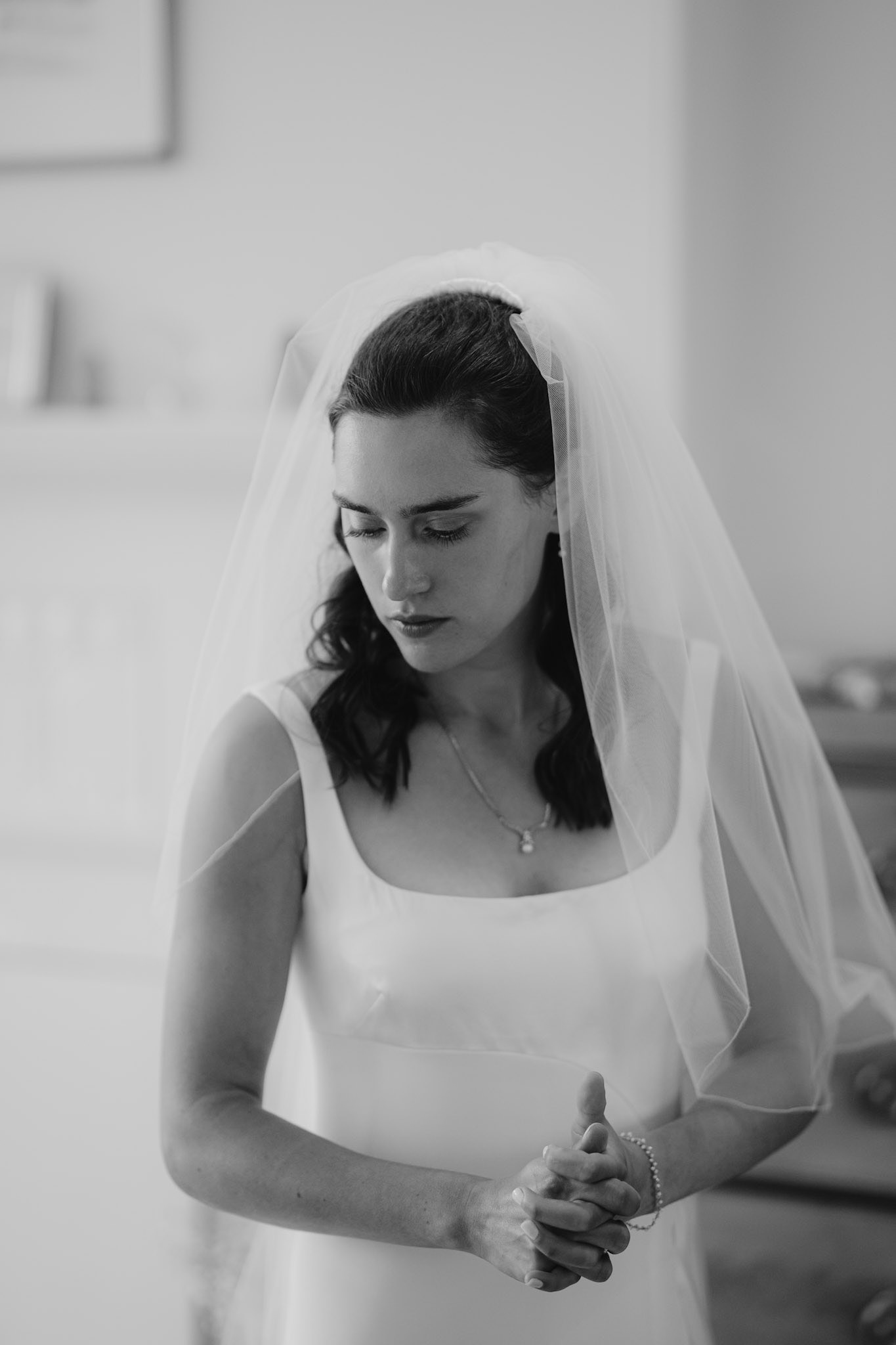 A quiet moment in the morning of the wedding.