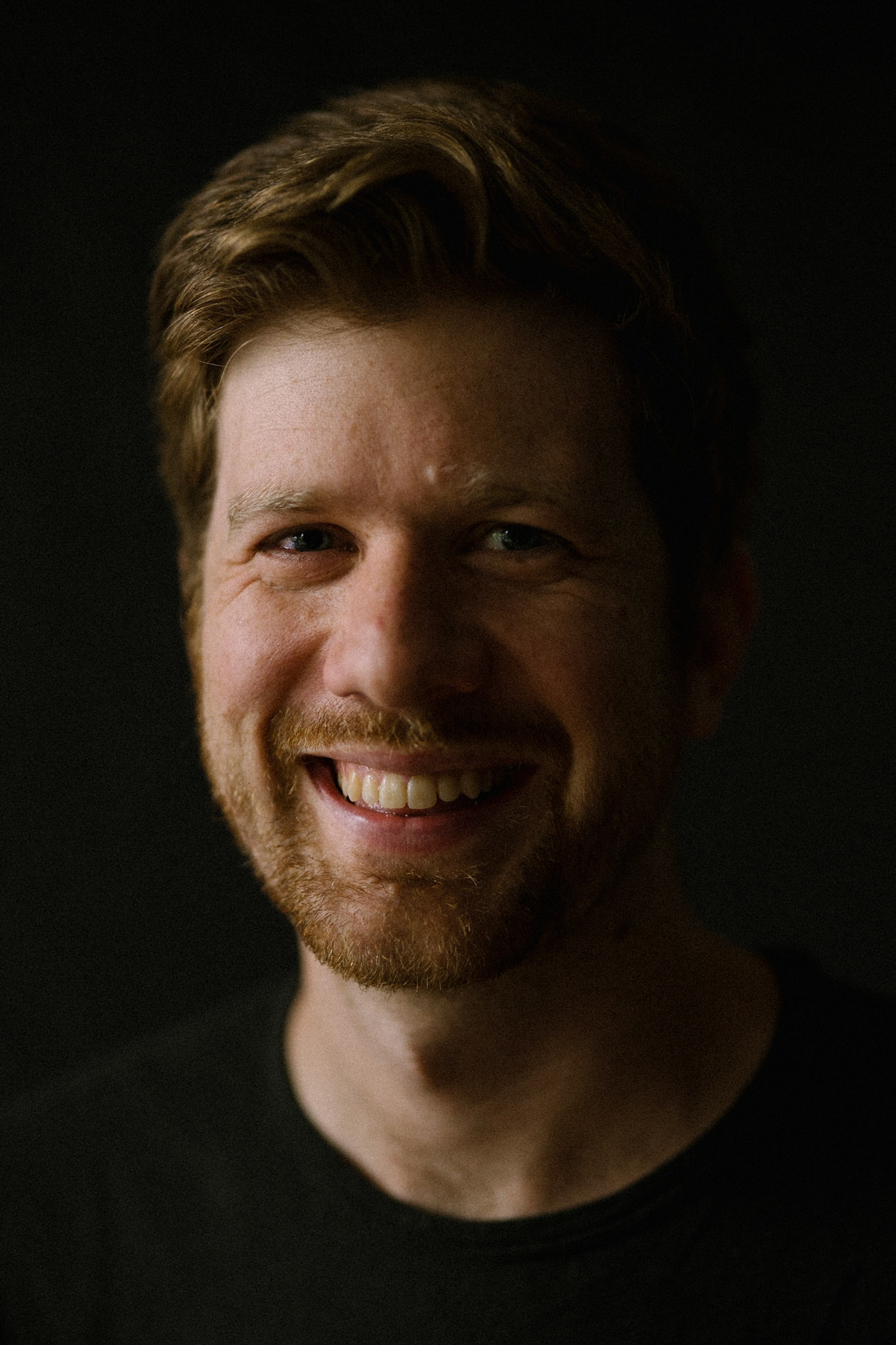 Studio portrait taken with a mobile studio session in Wimbledon