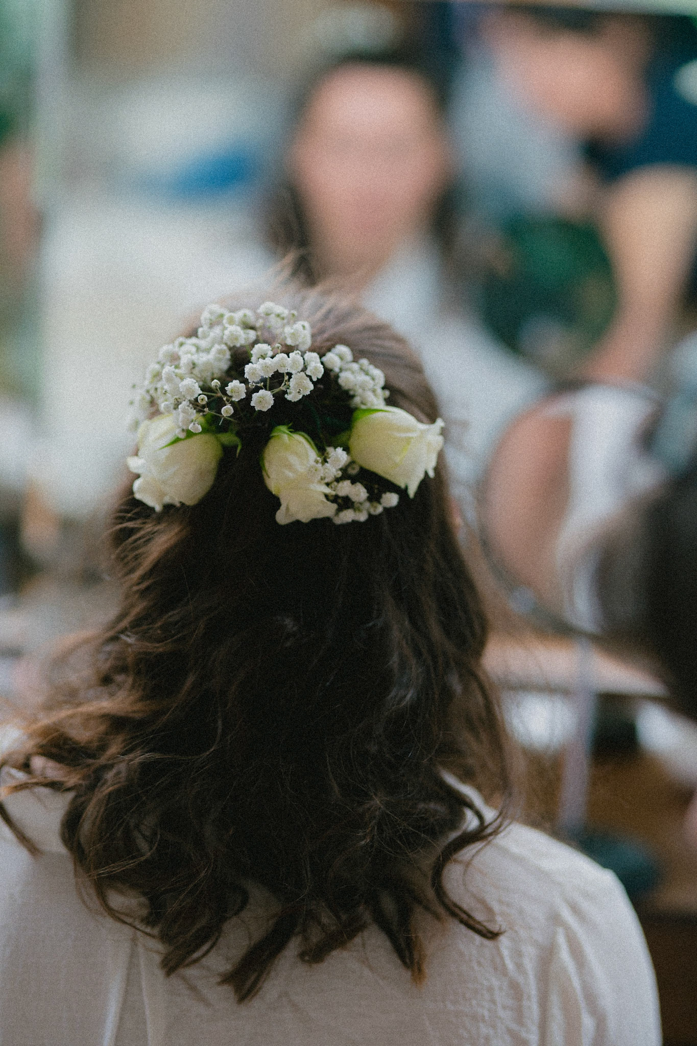 The bride preparing on the morning of her wedding