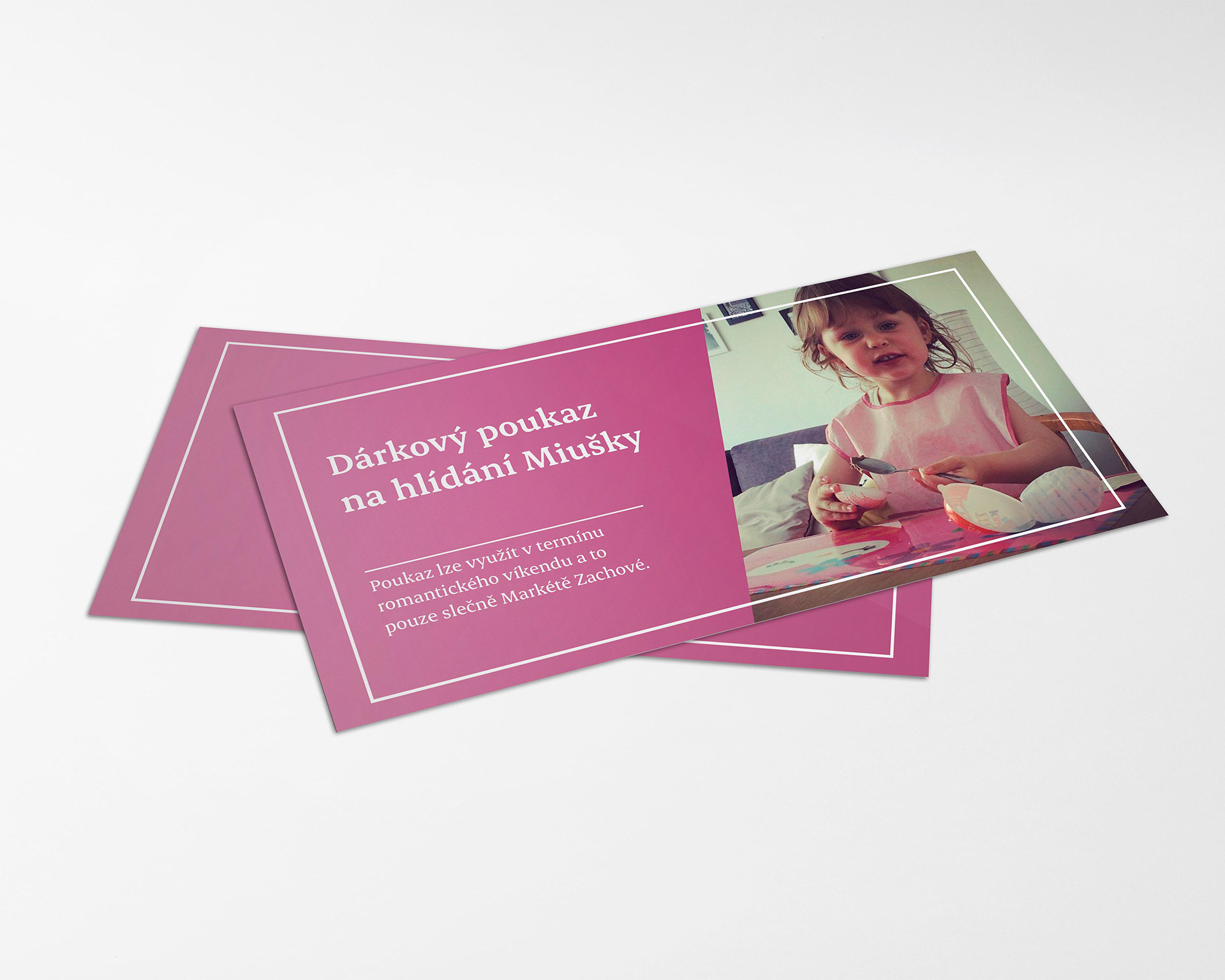 Dárkový poukaz na hlídání Milušky