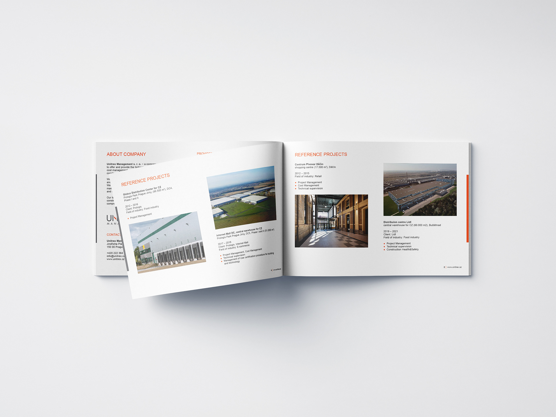 Představení společnosti - vnitřní strany - UNITREX