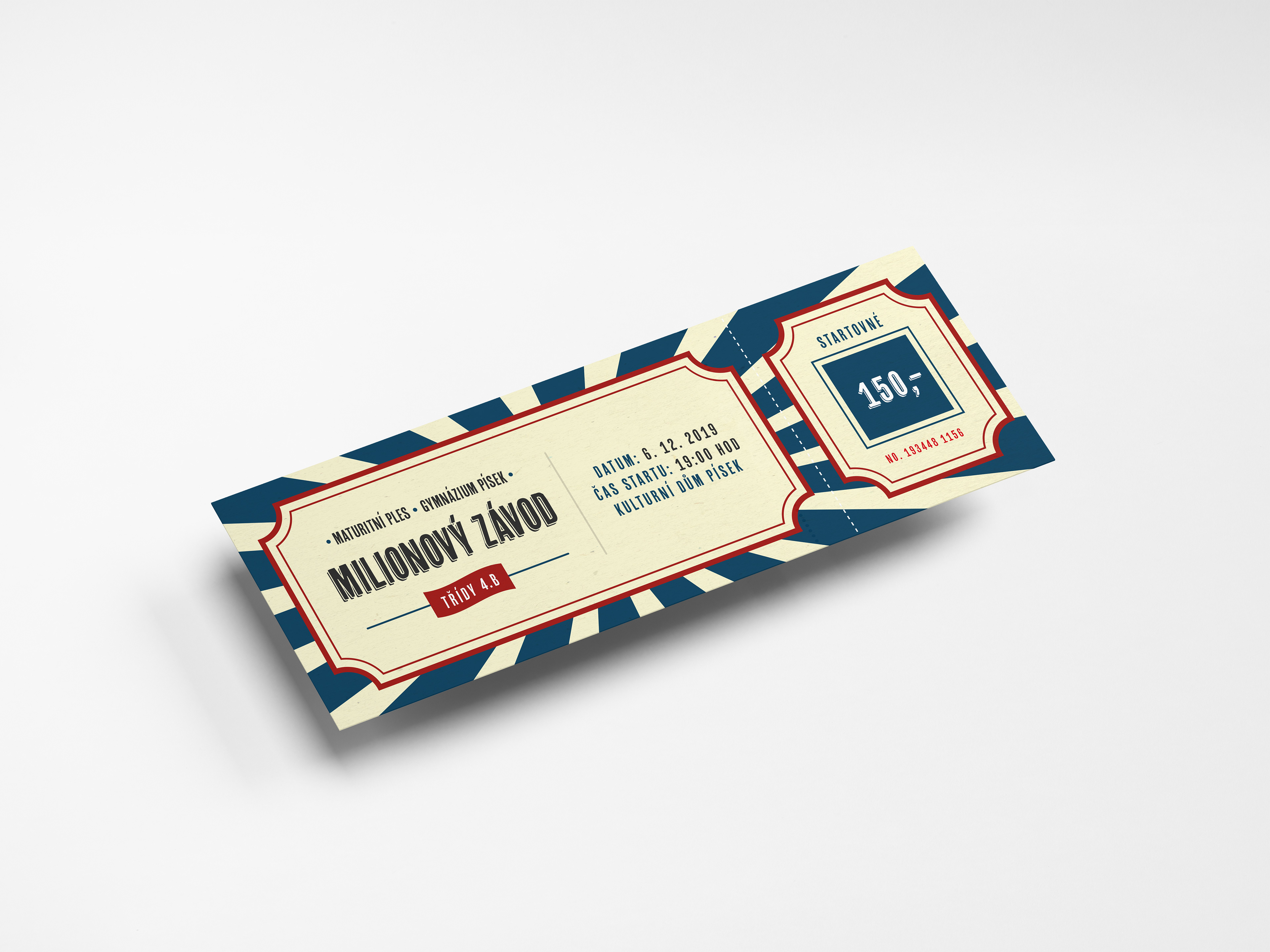 Vstupenky na maturitní ples - Gymnázium Písek