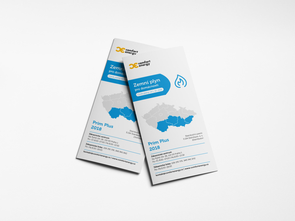 Skládací leták - plyn - Comfort Energy
