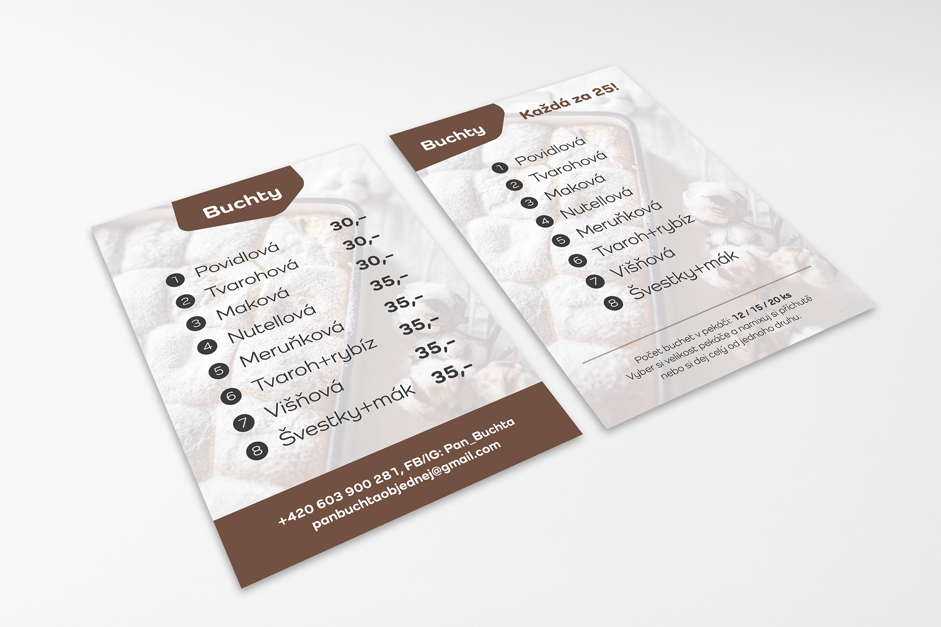 Nabídka buchet - Pan Buchta