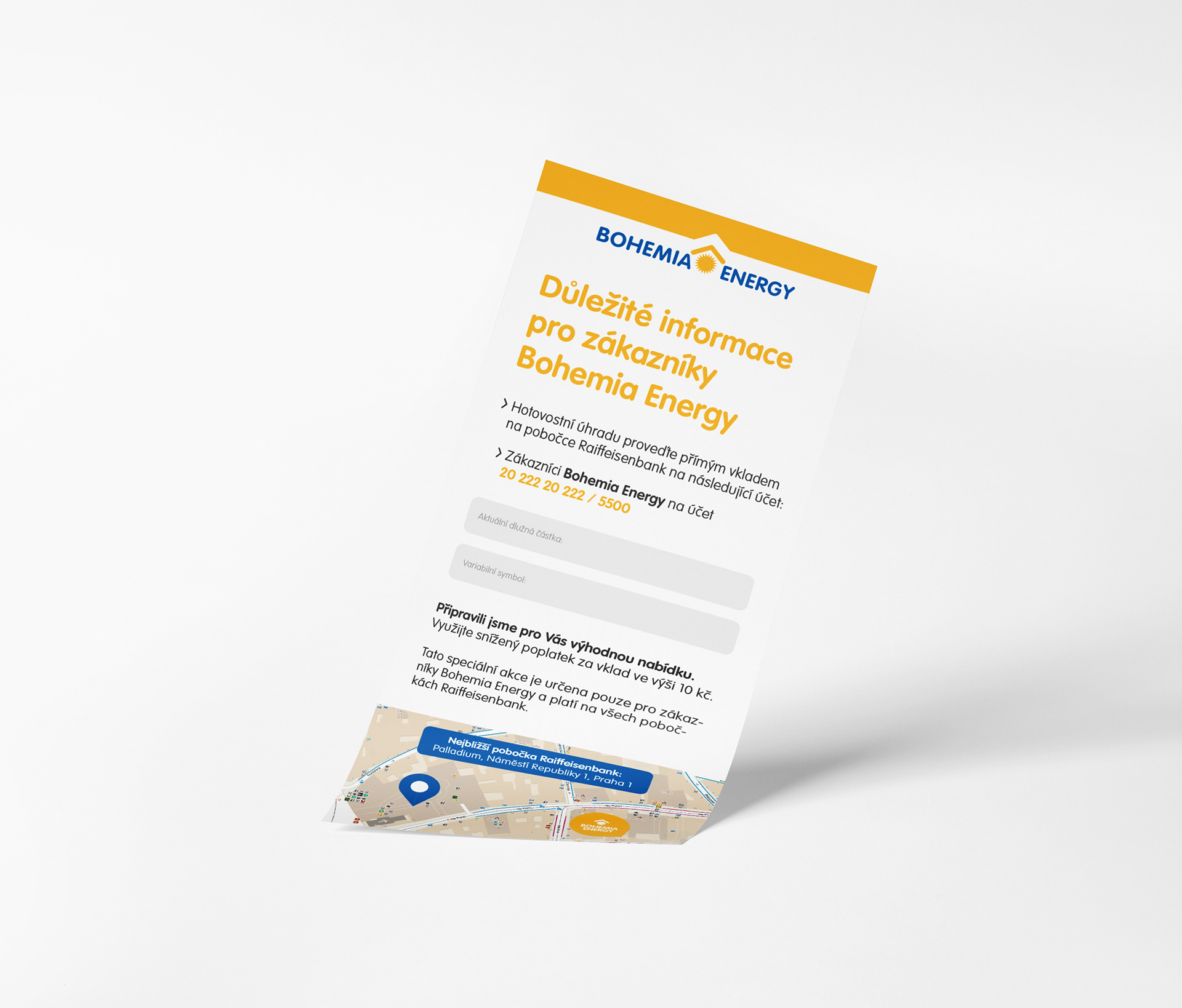 Důležité informace pro zákazníky - Bohemia Energy