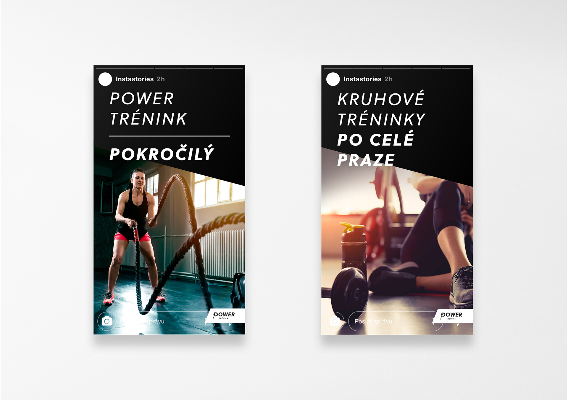 Instastories příspěvky - POWER TRÉNINK