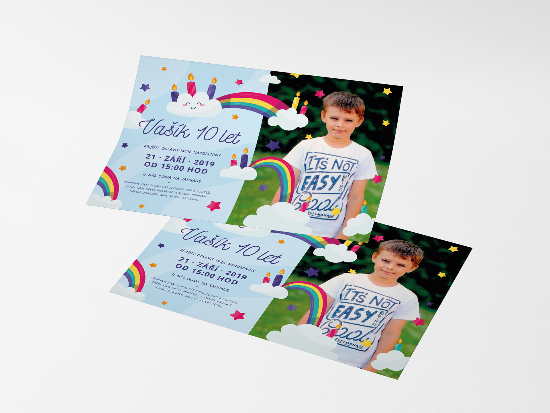 Pozvánka na dětskou oslavu