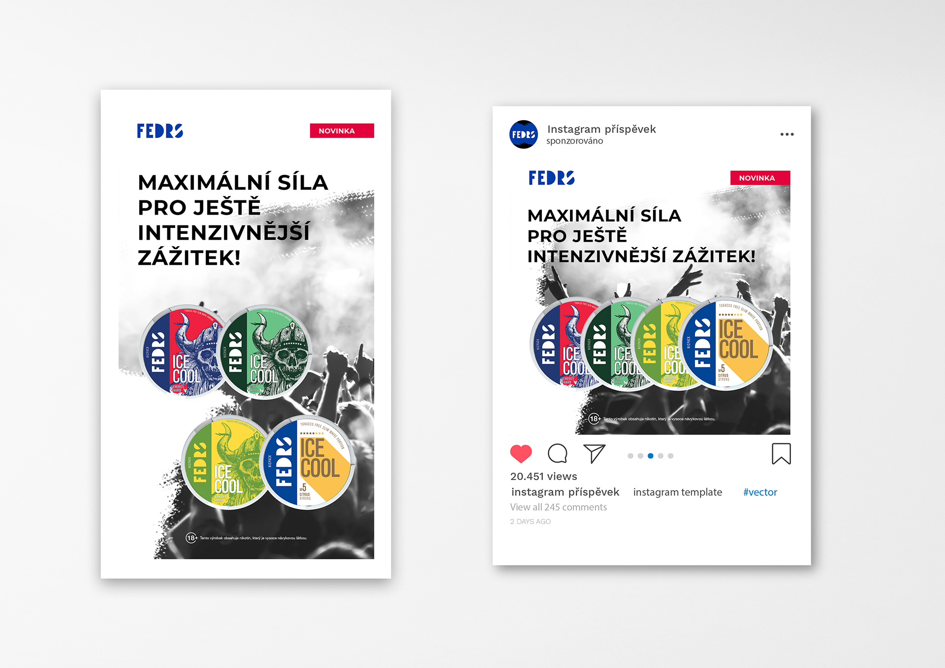 Instagramové příspěvky - Fedrs