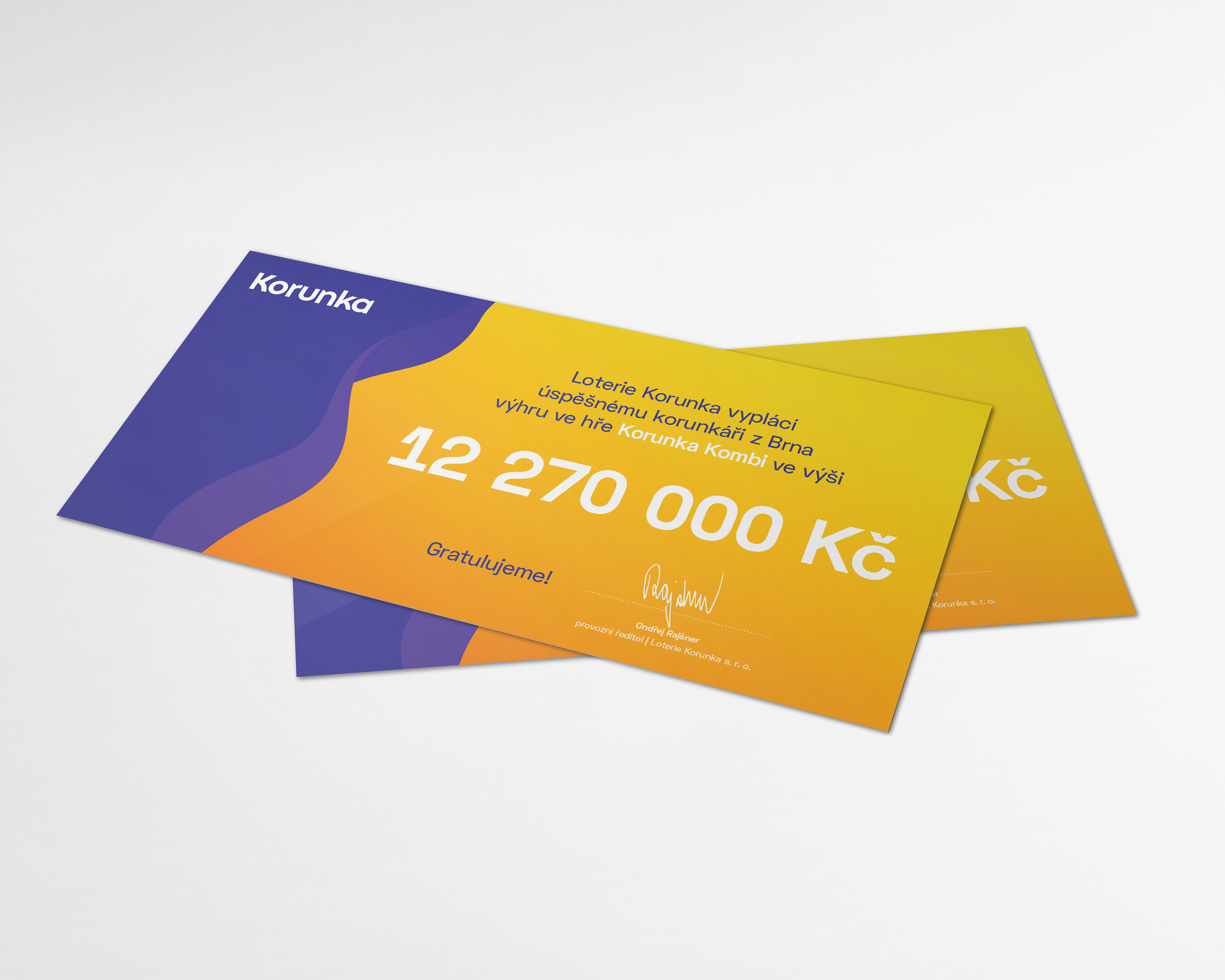 Výherní voucher - Korunka